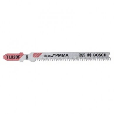 Pjūkleliai siaurapjūkliui Bosch T-102 BF, 3 vnt., 2608636780 Pjūkleliai siaurapjūkliui Bosch T-102 BF, 3 vnt., 2608636780