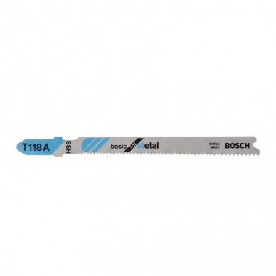 Pjūkleliai siaurapjūkliui Bosch T 118 A, 3 vnt., 2608631507 Pjūkleliai siaurapjūkliui Bosch T 118 A, 3 vnt., 2608631507