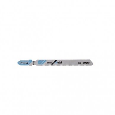 Pjūkleliai siaurapjūkliui Bosch T 118 G, 3 vnt., 2608631674 Pjūkleliai siaurapjūkliui Bosch T 118 G, 3 vnt., 2608631674