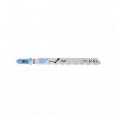 Pjūkleliai siaurapjūkliui Bosch T 118 G, 5 vnt., 2608631012 Pjūkleliai siaurapjūkliui Bosch T 118 G, 5 vnt., 2608631012
