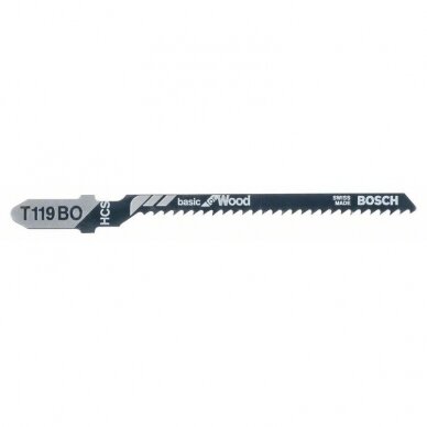 Pjūkleliai siaurapjūkliui Bosch T 119 BO, 3 vnt., 2608637788 Pjūkleliai siaurapjūkliui Bosch T 119 BO, 3 vnt., 2608637788