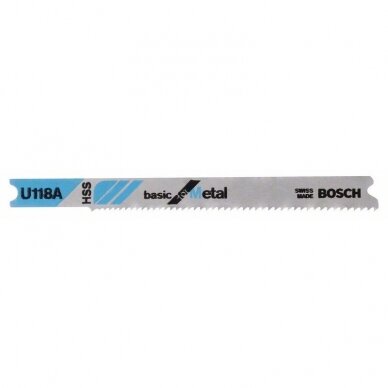 Pjūkleliai siaurapjūkliui Bosch U 118 A, 3 vnt., 2608631511 Pjūkleliai siaurapjūkliui Bosch U 118 A, 3 vnt., 2608631511
