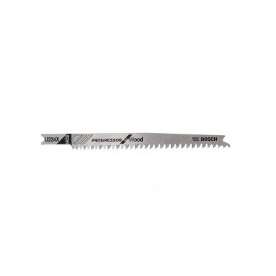 Pjūkleliai siaurapjūkliui Bosch U 234 X, 3 vnt., 2608633525 Pjūkleliai siaurapjūkliui Bosch U 234 X, 3 vnt., 2608633525