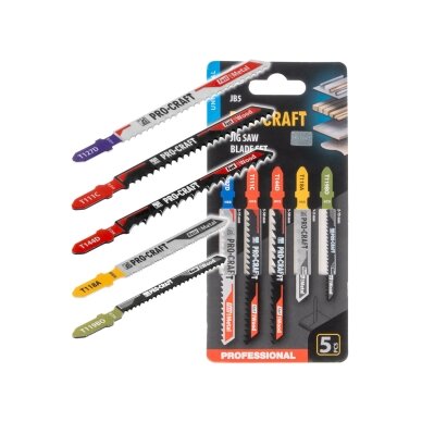Pjūklo geležčių rinkinys „ProCraft JB5"