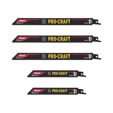 Pjūklo geležčių rinkinys „ProCraft SB12" 4