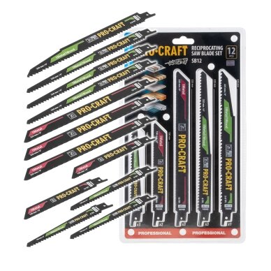 Pjūklo geležčių rinkinys „ProCraft SB12" Pjūklo geležčių rinkinys „ProCraft SB12"