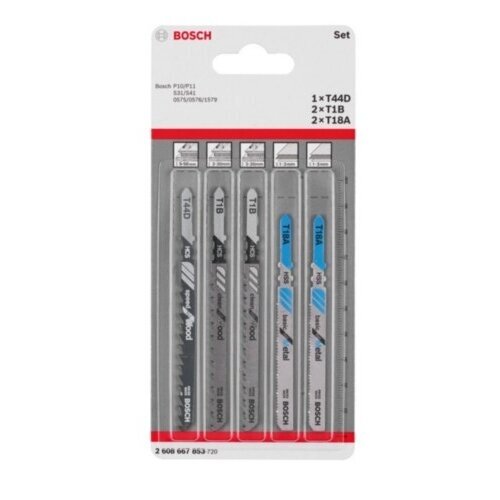 Pjūklelių komplektas Bosch, 5 vnt., 2608667853