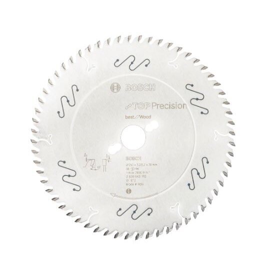 Pjovimo diskas medienai Bosch, 250x30x3,2 mm, Z60, 2608642112 Pjovimo diskas medienai Bosch, 250x30x3,2 mm, Z60, 2608642112