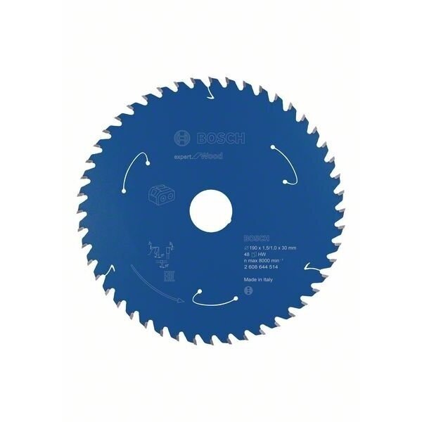 Pjovimo diskas Bosch Expert for Wood 2608644514, 190 mm