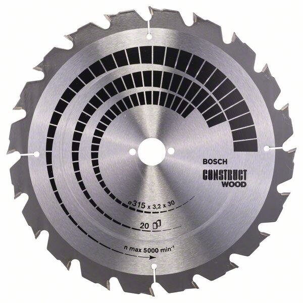 Pjovimo diskas medienai Bosch CONSTRUCT WOOD, 315 mm, 2608640691 Pjovimo diskas medienai Bosch CONSTRUCT WOOD, 315 mm, 2608640691