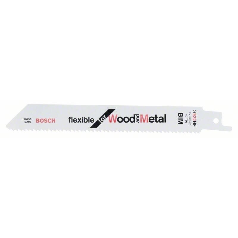 Pjūkleliai tiesiniam pjūklui Bosch S 922 HF, 5 vnt., 2608656016 Pjūkleliai tiesiniam pjūklui Bosch S 922 HF, 5 vnt., 2608656016