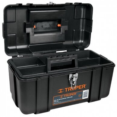 Plastikinė įrankių dėžė 432x241x229mm Truper® Plastikinė įrankių dėžė 432x241x229mm Truper®