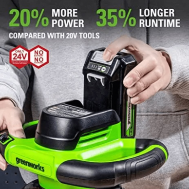 Greenworks G24BU10 POLIRUOKLIS (24V be akumuliatorių ir kroviklio) 5