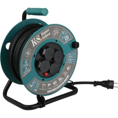 Prailginimo laidas su rite KONNER & SOHNEN KS-CR-25M, 25 m Prailginimo laidas su rite KONNER & SOHNEN KS-CR-25M, 25 m