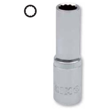 Prailginta dvylikakampė galvutė 12mm 1/2" Irimo blisteryje