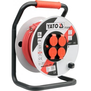 Prailgintojas elektros 3x2,5mm² Yato | 30m, 16A Prailgintojas elektros 3x2,5mm² Yato | 30m, 16A