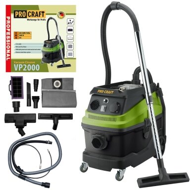 Pramoninis dulkių siurblys „ProCraft VP2000” Pramoninis dulkių siurblys „ProCraft VP2000”
