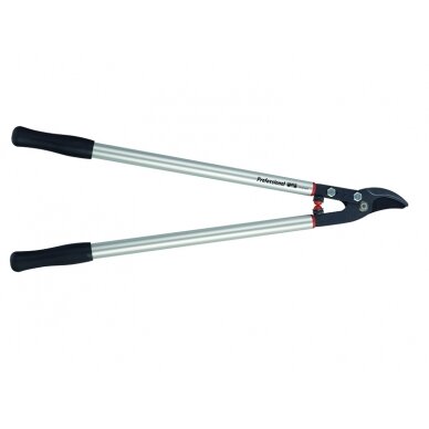 Profesionalios SUPER LIGHT serijos šakų žirklės su svertiniu mechanizmu. Xylan® ašmenų padengimas mažina trintį. Bendras ilgis 800 mm. Kerpa iki 55 mm. Profesionalios SUPER LIGHT serijos šakų žirklės su svertiniu mechanizmu. Xylan® ašmenų padengimas mažina trintį. Bendras ilgis 800 mm. Kerpa iki 55 mm.