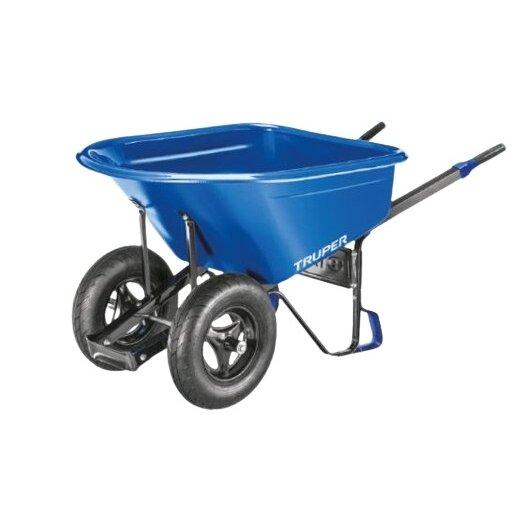 Profesionalus dviejų ratų karutis su HDPE plastikine talpa 147L Truper®