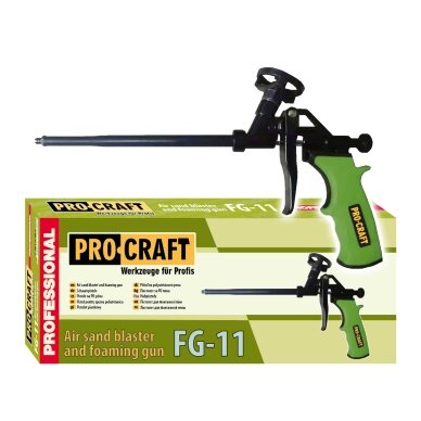 PU putų pistoletas „ProCraft FG-11” PU putų pistoletas „ProCraft FG-11”