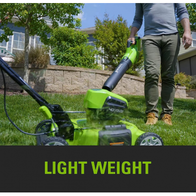 Greenworks G40ABII PŪSTUVAS 40V (40V be akumuliatorių ir kroviklio) 2