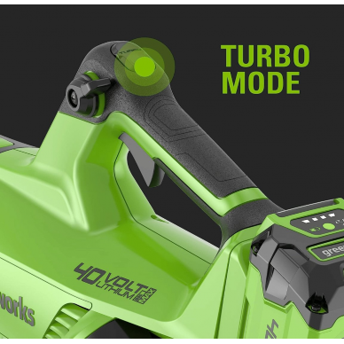 Greenworks G40ABII PŪSTUVAS 40V (40V be akumuliatorių ir kroviklio) 6