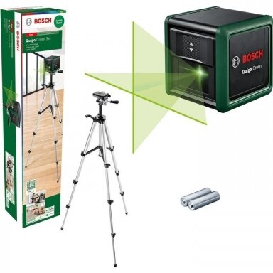 BOSCH Quigo Green Set Kryžminių linijų lazeris BOSCH Quigo Green Set Kryžminių linijų lazeris