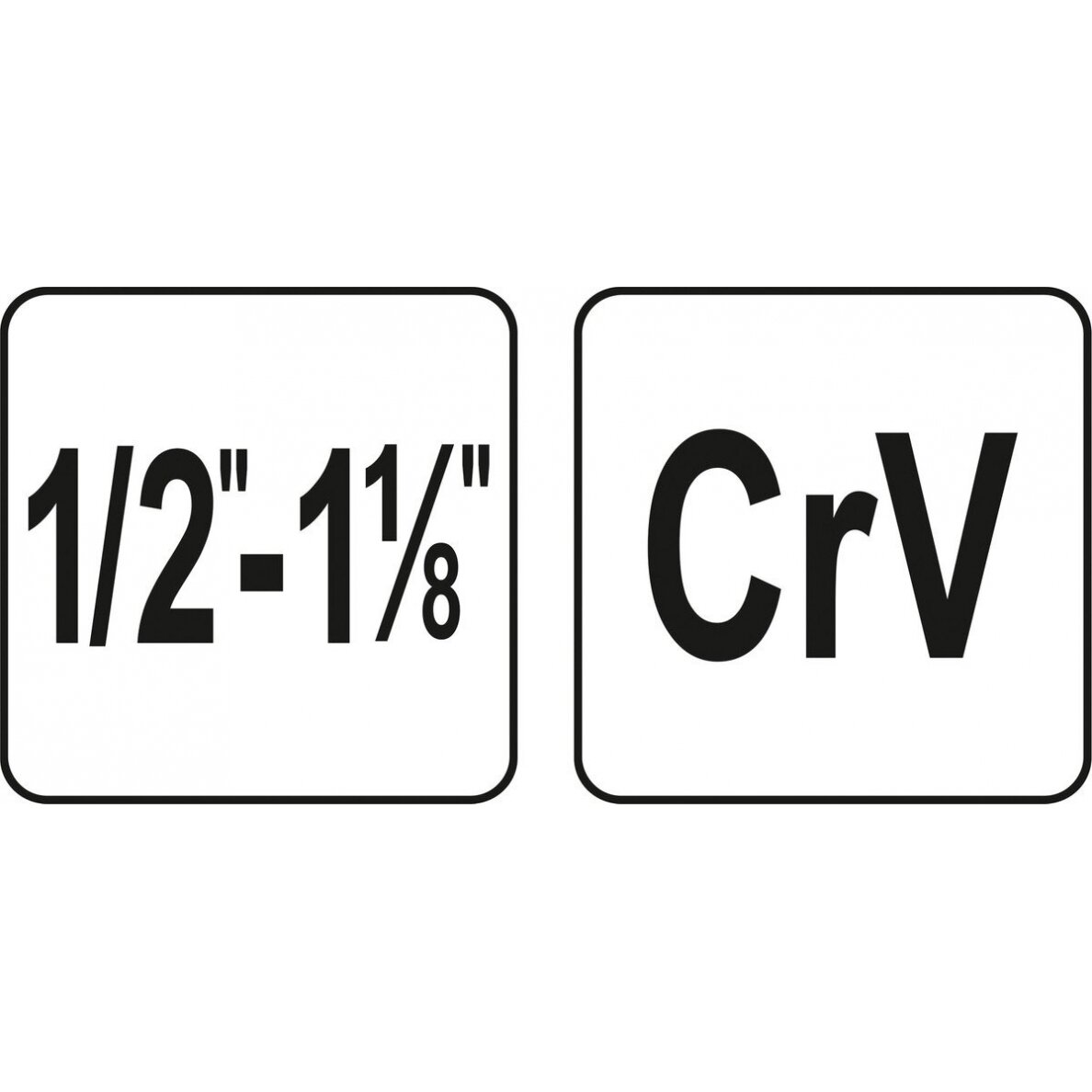 Raktas pakopinis su rankena 1/2" (12,7 mm) – 1-1/8" (28,6 mm) CrV Yato 3 Raktas pakopinis su rankena 1/2" (12,7 mm) – 1-1/8" (28,6 mm) CrV Yato 3