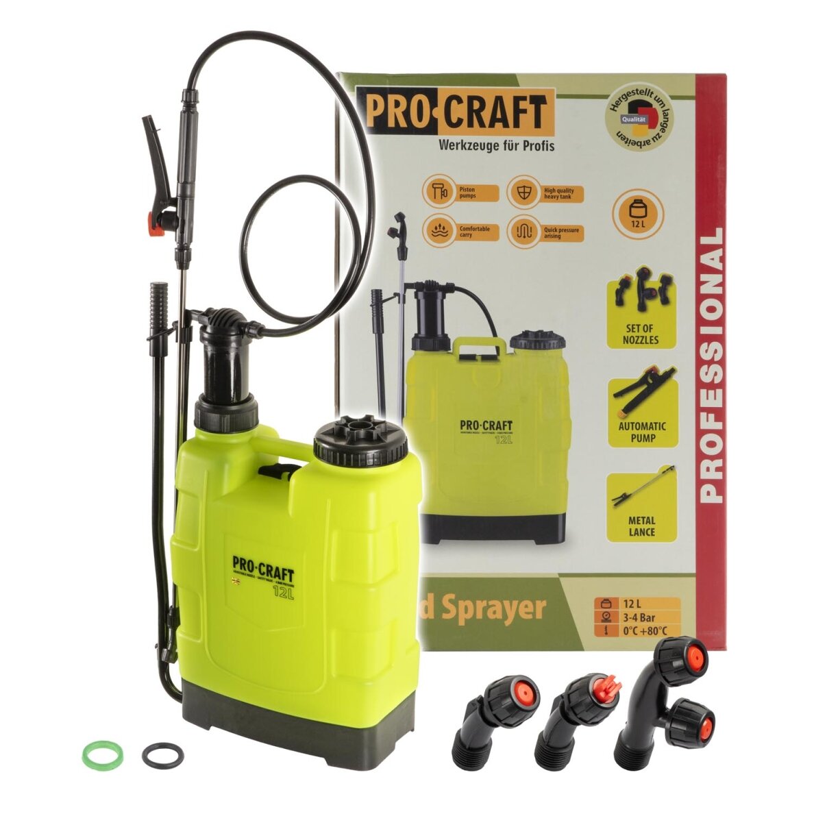 Rankinis slėginis purkštuvas „ProCraft HS-12” Rankinis slėginis purkštuvas „ProCraft HS-12”