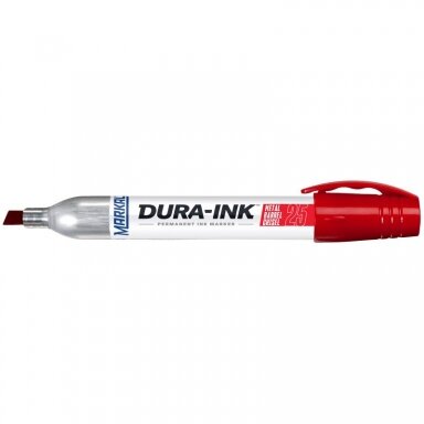 Rašalo žymeklis metaliniame korpuse Dura-Ink 25 3-6mm. Beveik visiems paviršiams Rašalo žymeklis metaliniame korpuse Dura-Ink 25 3-6mm. Beveik visiems paviršiams