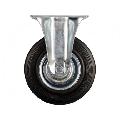 Ratukas vežimėliui d-125mm, 100kg, guminis, juodas Vorel Ratukas vežimėliui d-125mm, 100kg, guminis, juodas Vorel