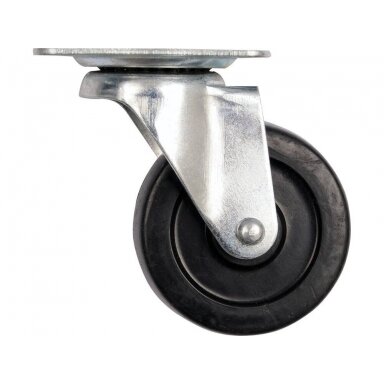 Ratukas vežimėliui d-40mm, 20kg, guminis, pilkas, pasukamas Vorel Ratukas vežimėliui d-40mm, 20kg, guminis, pilkas, pasukamas Vorel