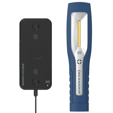 Rankinė lempa Scangrip MAG PRO WIRELESS KIT, 600lm, įkraunama, IP54 Rankinė lempa Scangrip MAG PRO WIRELESS KIT, 600lm, įkraunama, IP54
