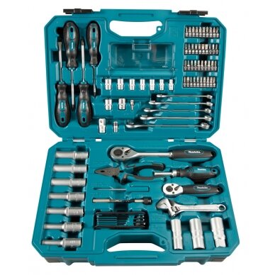 RANKINIŲ ĮRANKIŲ RINKINYS Makita E-08458, 87 vnt. RANKINIŲ ĮRANKIŲ RINKINYS Makita E-08458, 87 vnt.