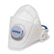 Respiratorius Uvex silv-Air Premium 5110 FFP1, sulankstomas, su vožtuvu, 3 vnt, mažmeninė pakuotė