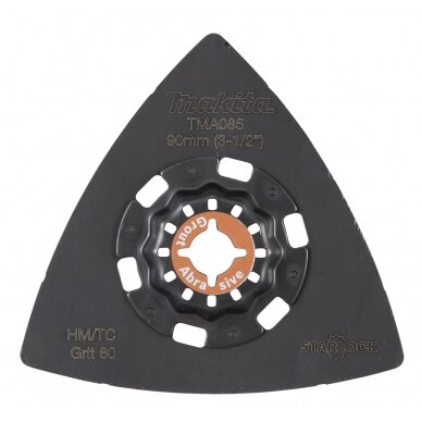 RIFF šlifavimo plokštė Makita B-69814, 90 TMA085, TC/HM GRIT #60, STARLOCK RIFF šlifavimo plokštė Makita B-69814, 90 TMA085, TC/HM GRIT #60, STARLOCK