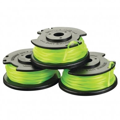 Ritės akumuliatorinėms žoliapjovėms su 2,0 mm styga (3 vnt. pakuotė) Ryobi RAC143 Ritės akumuliatorinėms žoliapjovėms su 2,0 mm styga (3 vnt. pakuotė) Ryobi RAC143