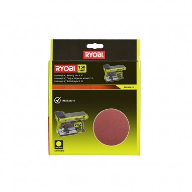 ROS šlifavimo diskas stacionariam šlifuokliui Ryobi SD150A10, 150mm ROS šlifavimo diskas stacionariam šlifuokliui Ryobi SD150A10, 150mm