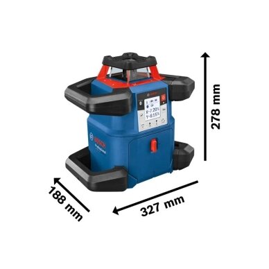 Rotacinis lazerinis nivelyras Bosch GRL 600 CHV, LB LR60, 0601061F01 2 Rotacinis lazerinis nivelyras Bosch GRL 600 CHV, LB LR60, 0601061F01 2