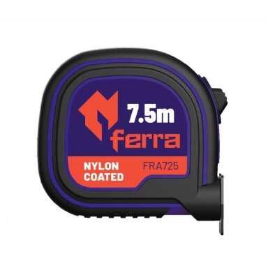 Ruletė Ferra 7.25mx25mm, magnetinė Ruletė Ferra 7.25mx25mm, magnetinė
