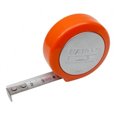 Ruletė Bahco 3m x 13mm, atspari vandeniui ir rūdims, magnetinas Ruletė Bahco 3m x 13mm, atspari vandeniui ir rūdims, magnetinas