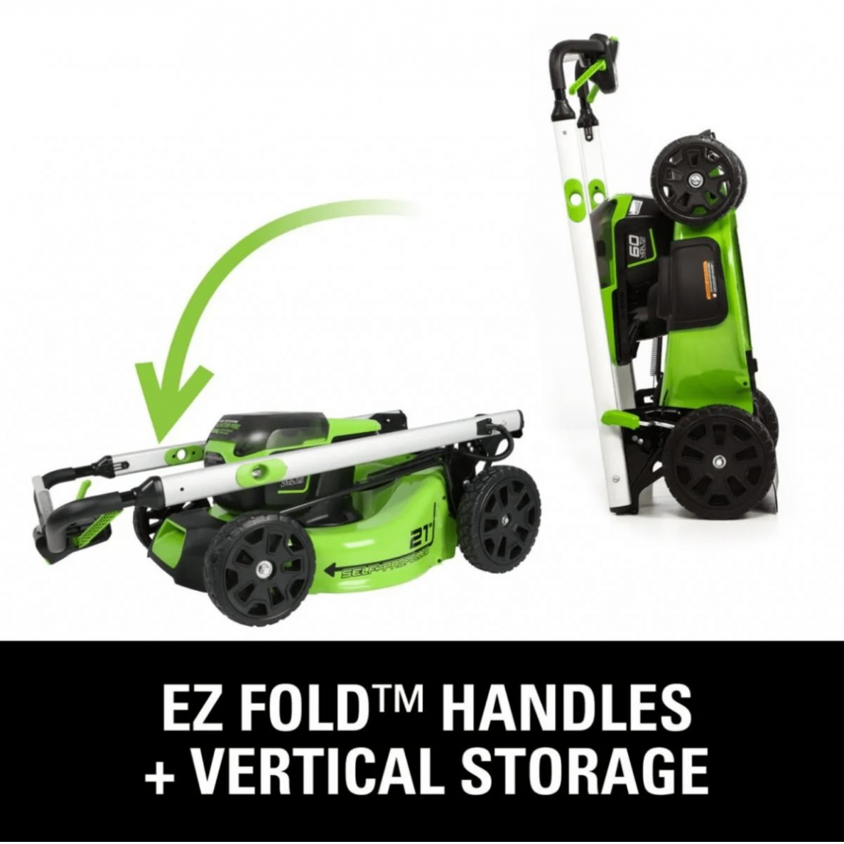 Greenworks GD60LM46SP SAVAEIGĖ VEJAPJOVĖ 46cm pločio (60V be akumuliatorių ir kroviklio) 12