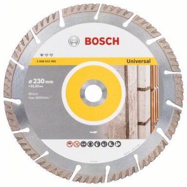 Sauso pjovimo segmentinis diskas 230x2.6x22.23mm Sauso pjovimo segmentinis diskas 230x2.6x22.23mm