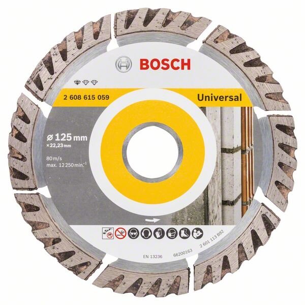 Sauso pjovimo segmentinis diskas 125x2x22.23mm Sauso pjovimo segmentinis diskas 125x2x22.23mm