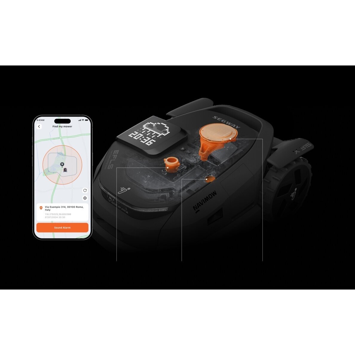 Belaidis vejos robotas SEGWAY Navimow X390E, 9000 m² 10