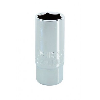 Šešiakampė galvutė žvakėms 16mm 1/2" Irimo blisteryje Šešiakampė galvutė žvakėms 16mm 1/2" Irimo blisteryje