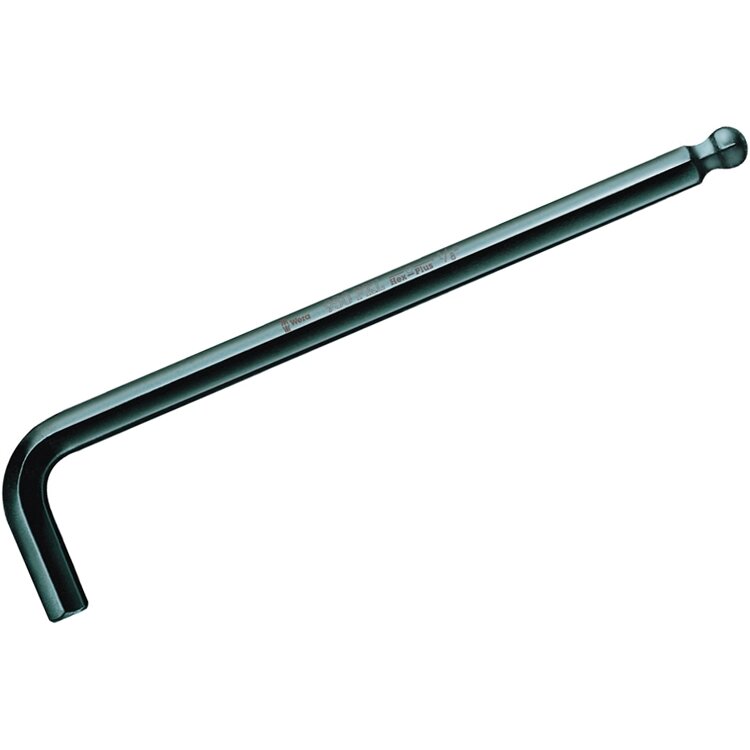 Šešiakampis L-Formos raktas suapvalintu galu Wera BlackLaser, Hex-Plus, 7mm Šešiakampis L-Formos raktas suapvalintu galu Wera BlackLaser, Hex-Plus, 7mm