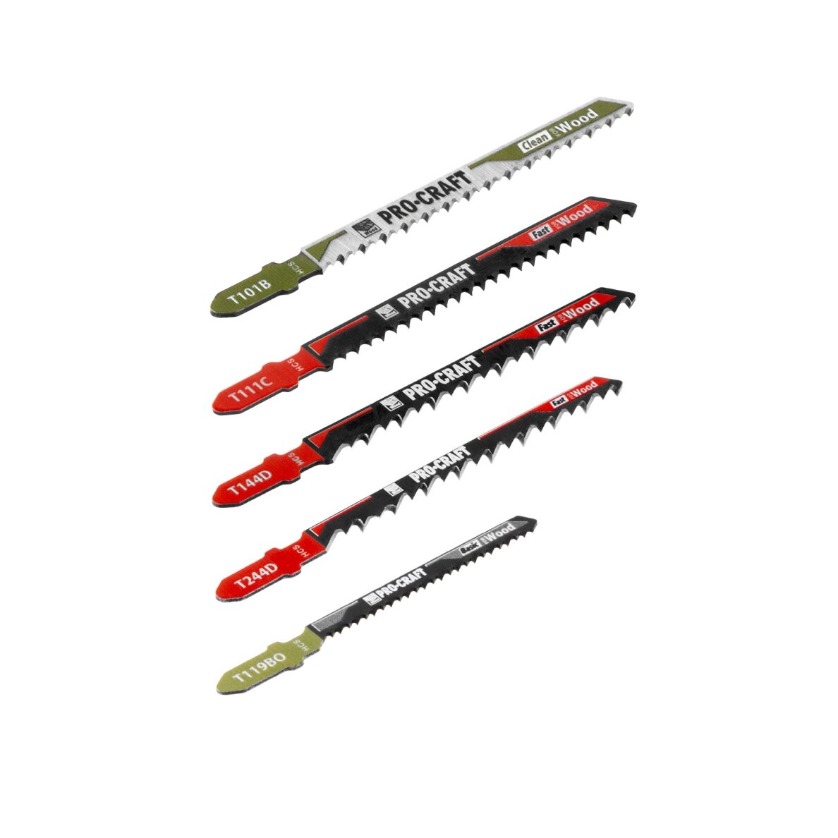 Siaurapjūklio geležčių rinkinys „ProCraft JB6" 1 Siaurapjūklio geležčių rinkinys „ProCraft JB6" 1