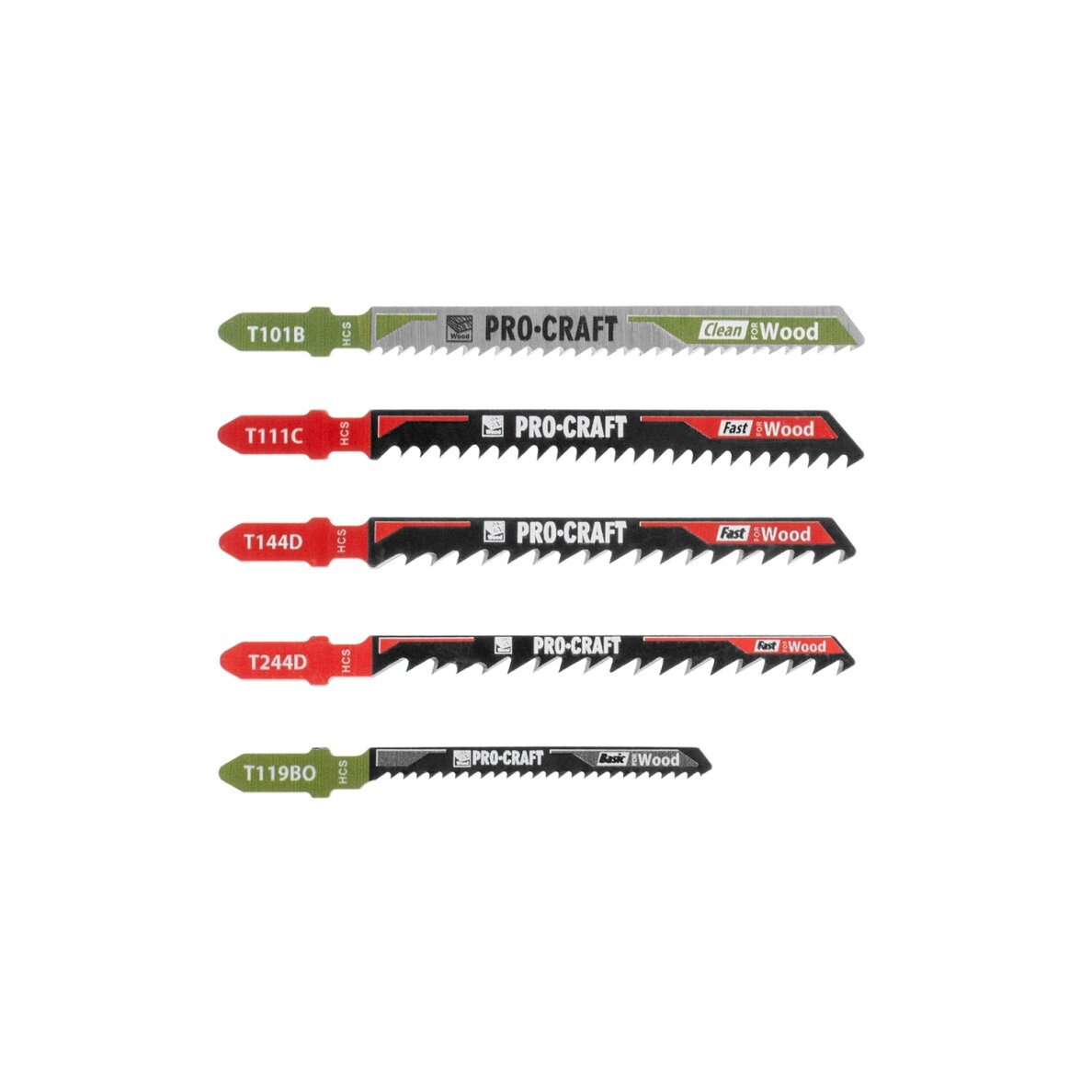 Siaurapjūklio geležčių rinkinys „ProCraft JB6" 2 Siaurapjūklio geležčių rinkinys „ProCraft JB6" 2