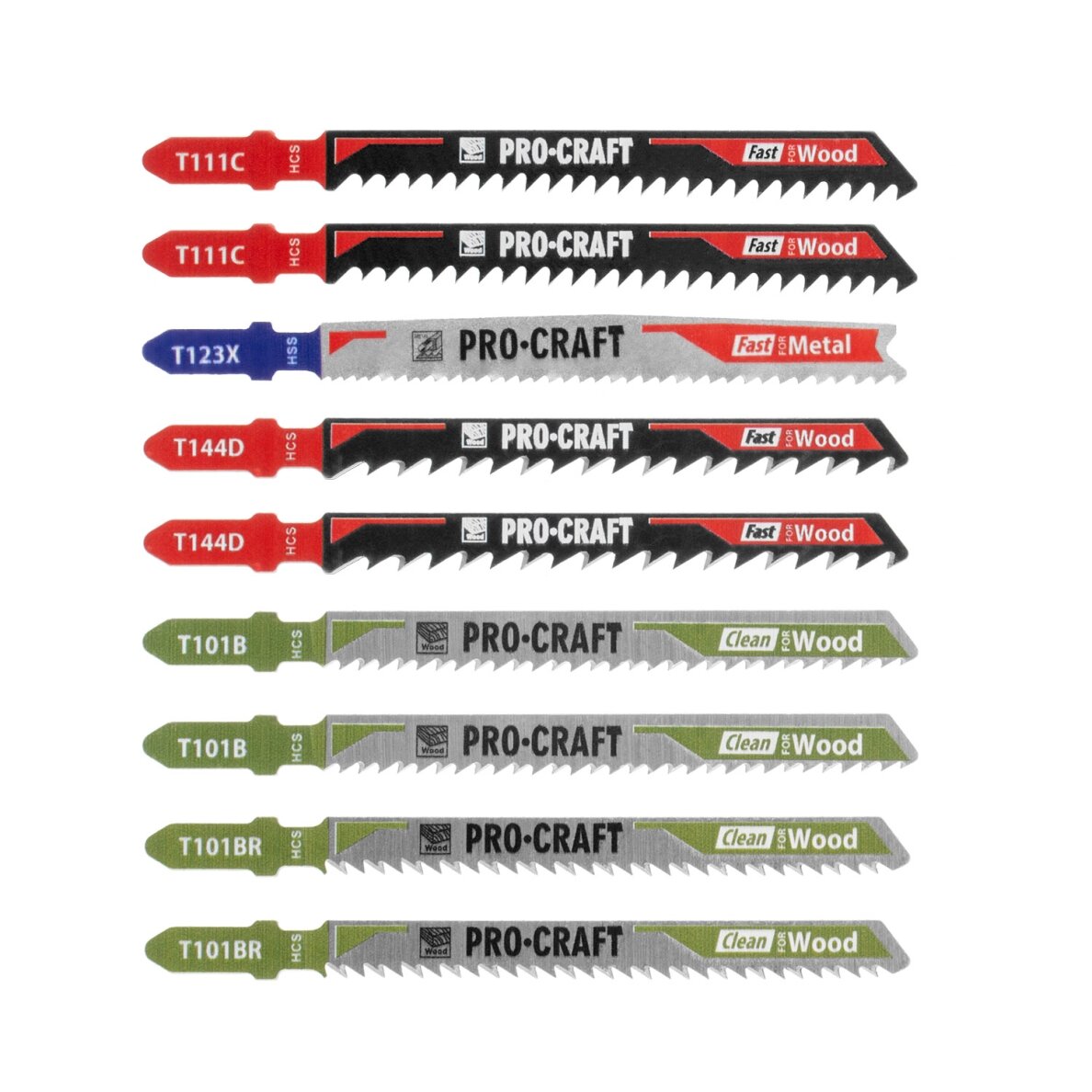 Siaurapjūklio pjūklo geležčių rinkinys „ProCraft JB15" 3 Siaurapjūklio pjūklo geležčių rinkinys „ProCraft JB15" 3